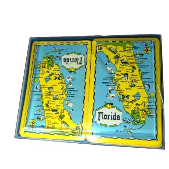 Vintage Florida State card deck with case - Picture 1 of 6